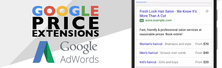 Google AdWords proširenja za cijene